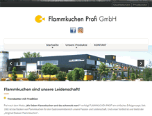 Tablet Screenshot of flammkuchen-profi.de